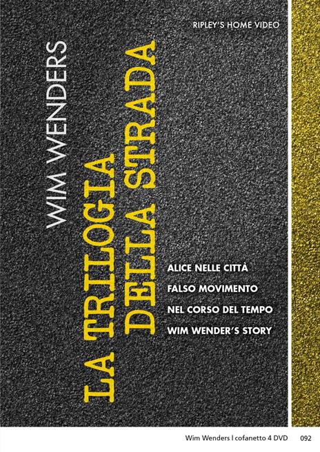Wim Wenders. La Trilogia Della Strada (4 DVD) di Wim Wenders