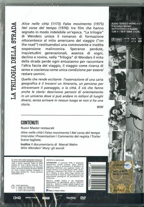 Wim Wenders. La Trilogia Della Strada (4 DVD) di Wim Wenders - 2