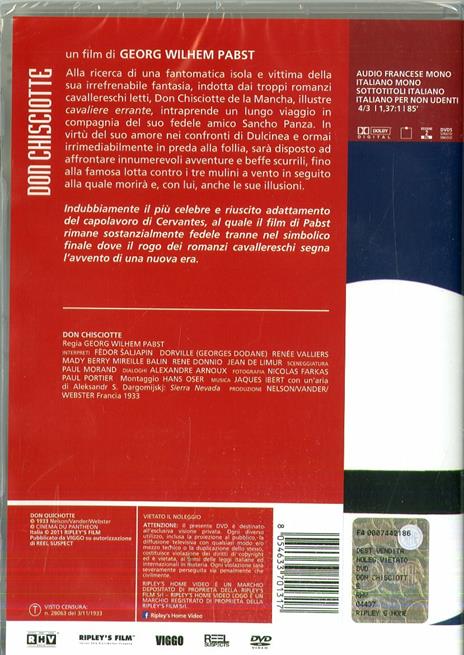 Don Chisciotte (DVD) di Georg Wilhelm - DVD - 2