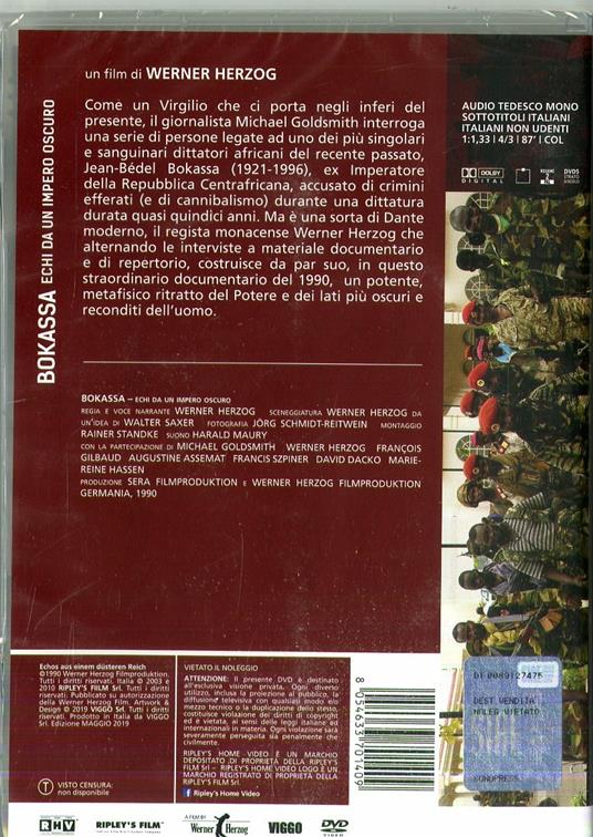 Bokassa. Echi da un regno oscuro (DVD) di Werner Herzog - DVD - 2