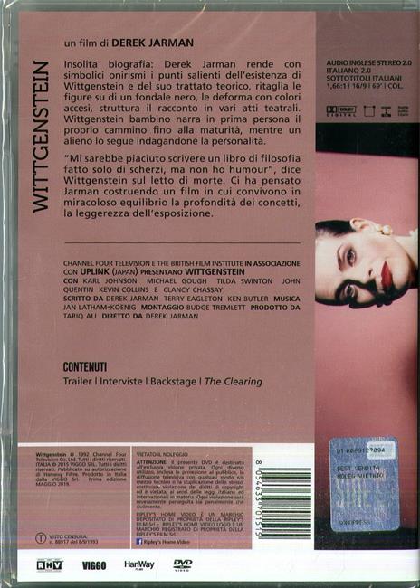 Wittgenstein (DVD) di Derek Jarman - DVD - 2