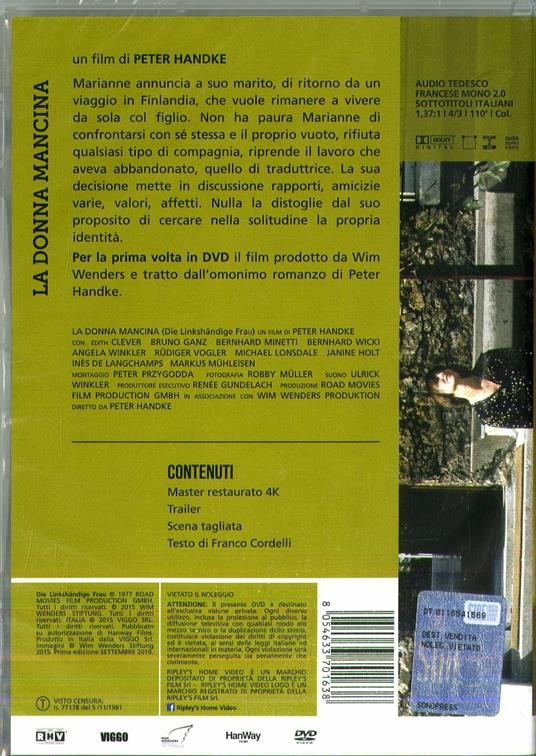 Donna mancina (DVD) di Peter Handke - DVD - 2