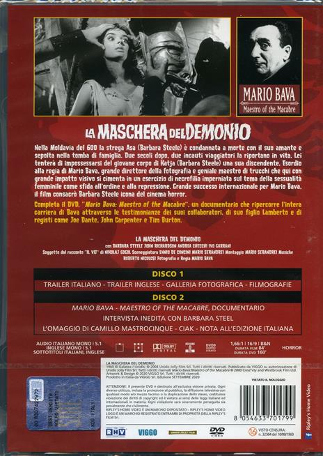 La maschera del demonio (2 DVD) di Mario Bava - DVD - 2