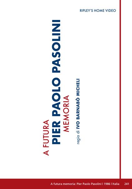 A Futura Memoria Pier Paolo Pasolini (DVD) di Ivo Micheli - DVD