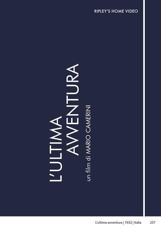 L' Ultima Avventura (DVD) di Mario Camerini - DVD