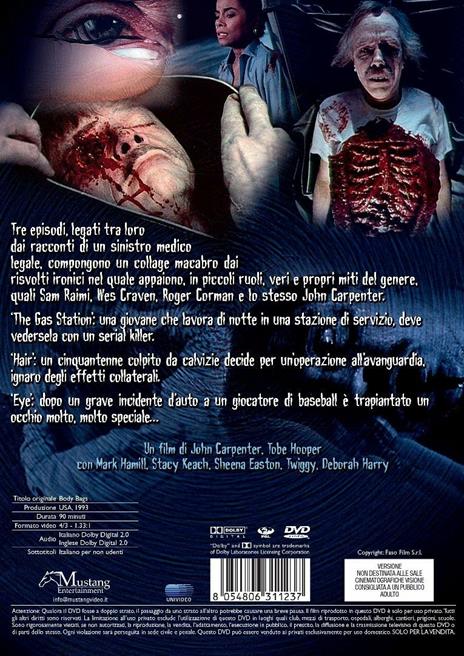 Body Bags. Corpi estranei (DVD) di John Carpenter,Tobe Hooper - DVD - 2