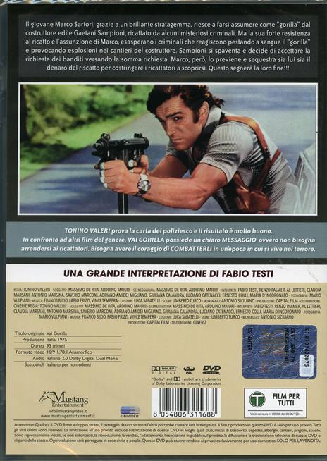 Vai Gorilla (DVD) di Tonino Valerii - DVD - 2