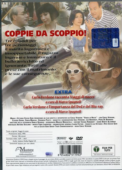 Viaggi di nozze (DVD) di Carlo Verdone - DVD - 2