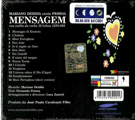 Mensagem - CD Audio di Mariano Deidda - 2
