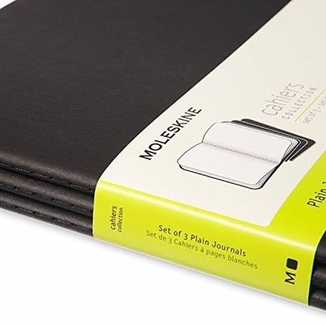 Set da 3 quaderni taccuini Cahier Journal Moleskine XXL, pagine bianche. Nero - 6