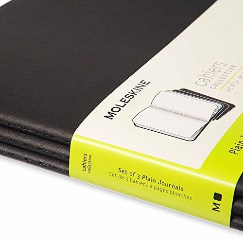 Set da 3 quaderni taccuini Cahier Journal Moleskine XXL, pagine bianche. Nero - 6