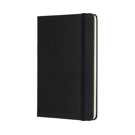 Taccuino Moleskine medium a righe copertina rigida nero. Black - 2