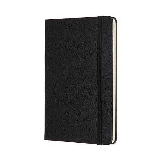 Taccuino Moleskine medium a righe copertina rigida nero. Black - 2