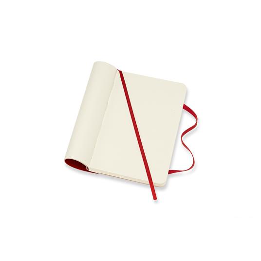Taccuino Moleskine pocket a pagine bianche copertina morbida rosso. Scarlet Red - 4