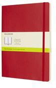 Taccuino Moleskine XL a pagine bianche copertina morbida rosso. Scarlet Red