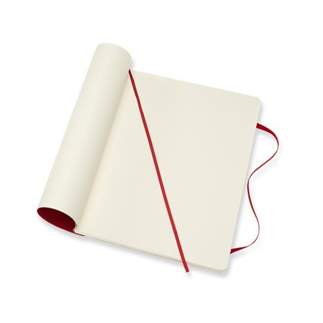 Taccuino Moleskine XL a pagine bianche copertina morbida rosso. Scarlet Red - 4