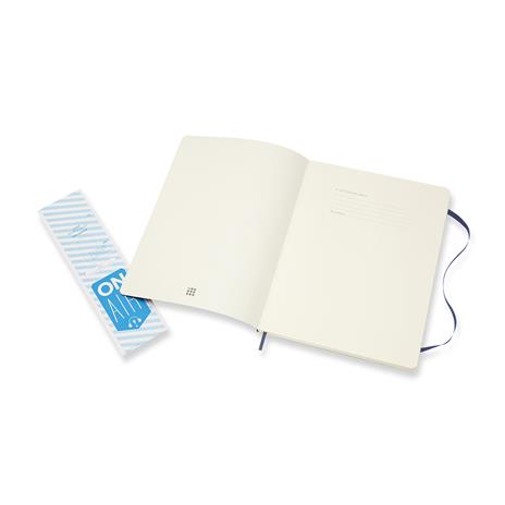 Taccuino Moleskine XL a righe copertina morbida blu. Sapphire Blue - 3
