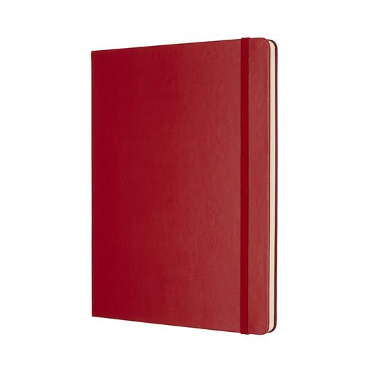 Taccuino Moleskine XL a pagine bianche copertina rigida rosso. Scarlet Red - 2