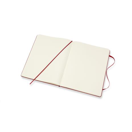 Taccuino Moleskine XL a pagine bianche copertina rigida rosso. Scarlet Red - 4