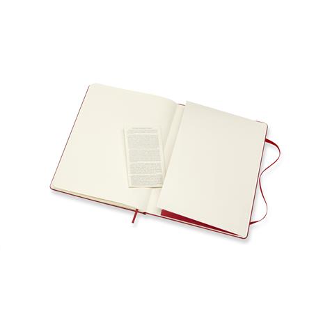 Taccuino Moleskine XL a pagine bianche copertina rigida rosso. Scarlet Red - 5