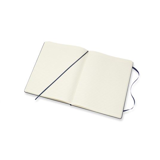 Taccuino Moleskine XL a righe copertina rigida blu. Sapphire Blue - 4