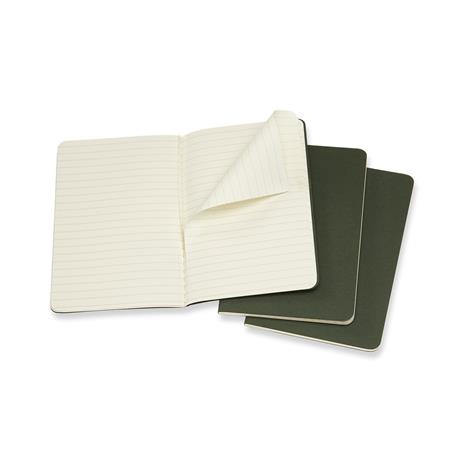 Quaderno Cahier Journal Moleskine pocket a righe verde. Myrtle Green. Set da 3 - 2