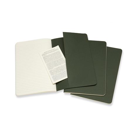 Quaderno Cahier Journal Moleskine large a righe verde. Myrtle Green. Set da 3 - 4