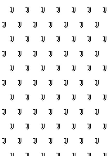 Juventus Pattern Juventus Logo Carta Da Parati 300X254