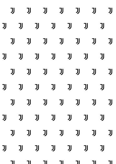 Juventus Pattern Juventus Logo Carta Da Parati 300X254