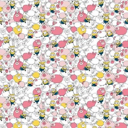 Minions Pattern Piggy Minions Carta Da Parati 200X254