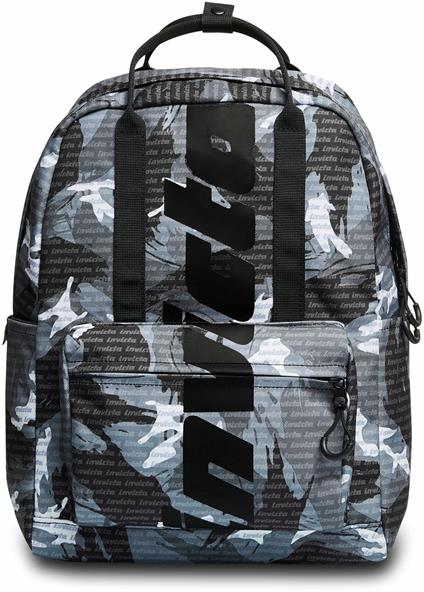Zaino scuola Vax Backpack Invicta Fantasy, Camou Logo Black - 32 x 40 x 18,5 cm