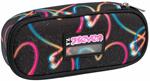 Bustina Astuccio Round Plus Seven Yourself Girl, Jet Black - 23 x 10 x 5,5 cm