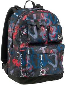 Cartoleria Zaino scuola Reversible Pockets Grs auricolari Wireless Seven Walltype, Jet Black - 33 x 44 x 16 cm Seven