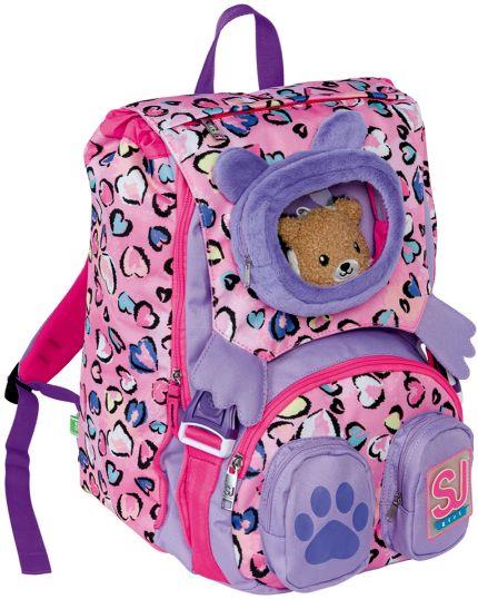 Zaino scuola Sdoppiabile Big SJ Gang Fleecy Girl, Rebel Pink - 27 x 41 x 16 cm