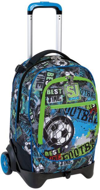 Zaino scuola Trolley Jack-2 ruote SJ Gang Clack It Boy, Royal Blue - 37 x 51 x 27 cm
