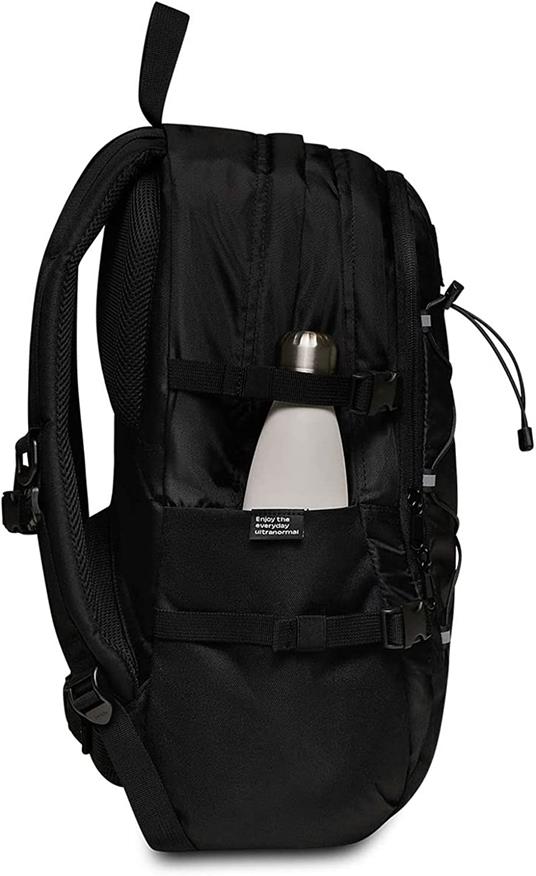 Zaino scuola Invict-Act Plus Plain Invicta Backpack Grs, Jet Black - 31 x 47 x 21 cm - 4
