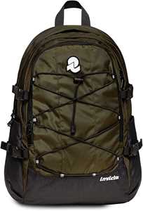 Cartoleria Zaino scuola Invict-Act Plus Plain Invicta Backpack Grs, Green Military - 31 x 47 x 21 cm Invicta