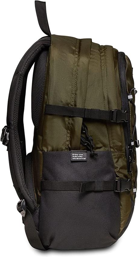 Zaino scuola Invict-Act Plus Plain Invicta Backpack Grs, Green Military - 31 x 47 x 21 cm - 4