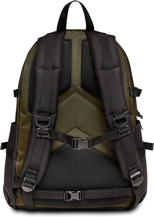Zaino scuola Invict-Act Plus Plain Invicta Backpack Grs, Green Military - 31 x 47 x 21 cm - 5