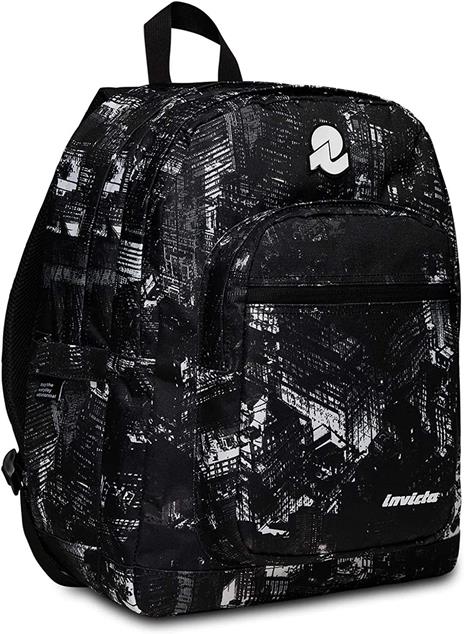 Zaino scuola Jelek Fantasy Invicta Backpack Grs, City Black - 32 x 43 x 25 cm - 2