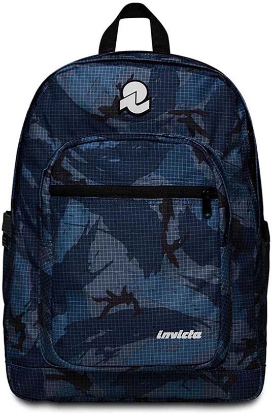 Zaino scuola Jelek Fantasy Invicta Backpack Grs, Military Camo Avio - 32 x 43 x 25 cm