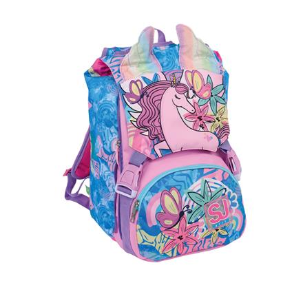 Zaino scuola Sdoppiabile Big SJ Gang Uniwing, Ibis Rose - 27 x 41 x 16 (+6) cm