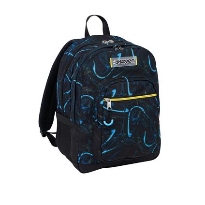 Zaino scuola Freethink con Cuffia Gaming Seven Led Balloon, Bluebell Turquoise - 33 x 44 x 20 cm