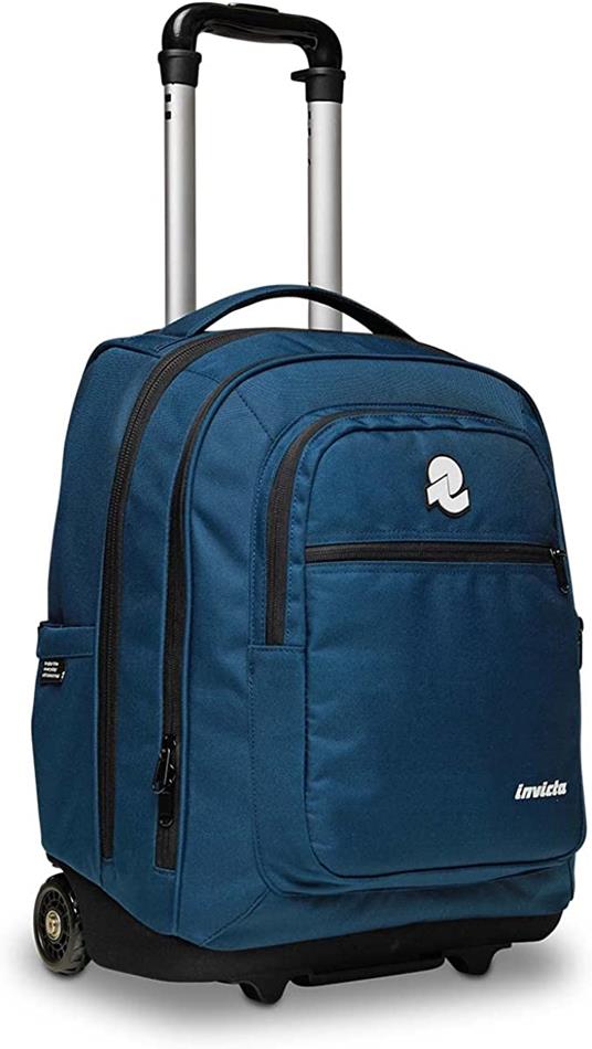 Zaino scuola New Bump Plain Invicta Trolley Invicta Grs, Moonlit Ocean - 35 x 50 x 21,5 cm - 3