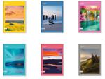 Quaderno A4 Maxi 96/100 Colour Code Landscapes, 1 Rigo - 21 x 30 cm