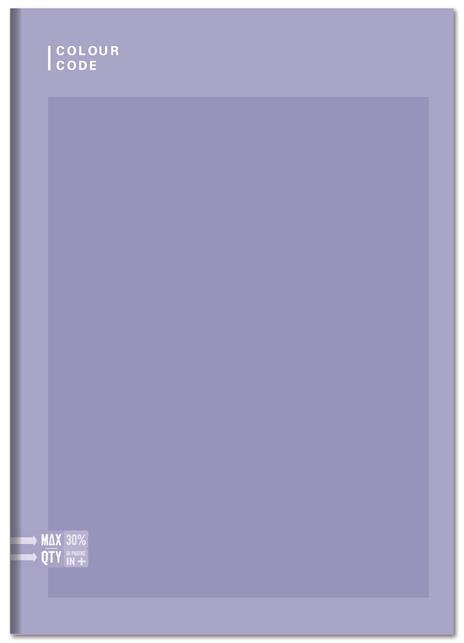 Quaderno con fogli interni con 4 fori. Colour Code - 22 x 29,5 cm - 6