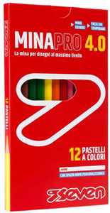 Cartoleria Pastelli Minapro 4.0 # - Scatola 12 Pz Seven Pastelli Seven