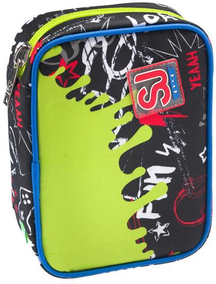Astuccio rettangolare Speed Pad Sj Gang Born To Fun Boy, Jet Black