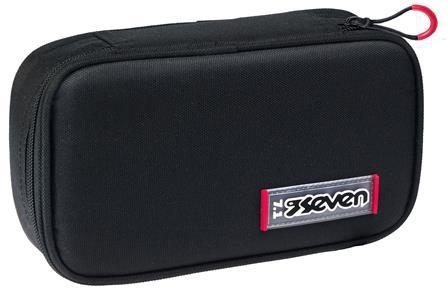 Astuccio rettangolare con zip Quick Case Seven Freethink Unisex, nero