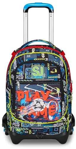 Zaino Trolley Jack-3Wd+ Sj Gang Funnygoal , Fiery Red
